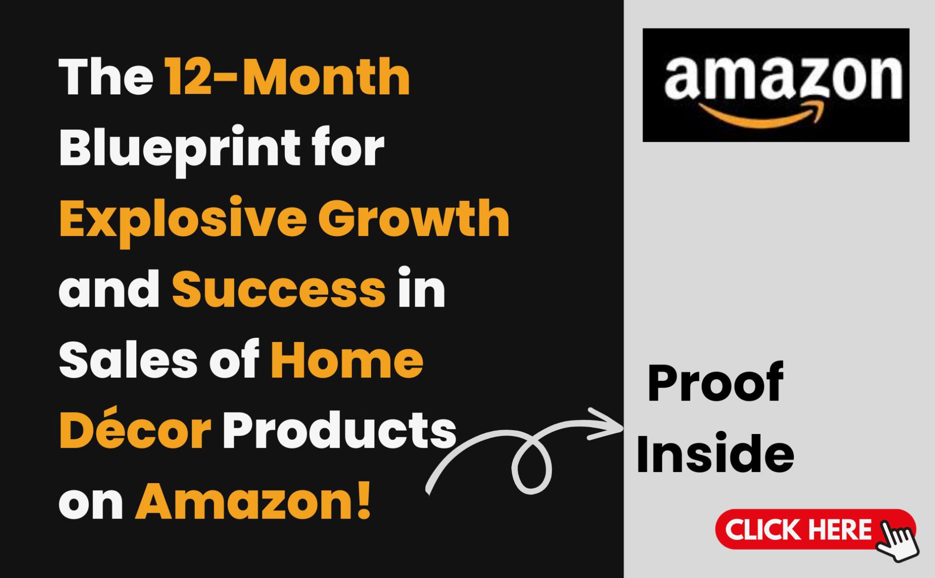 The 12-Month Blueprint for Explosive Growth and Success in Sales of Home Décor Products on Amazon!