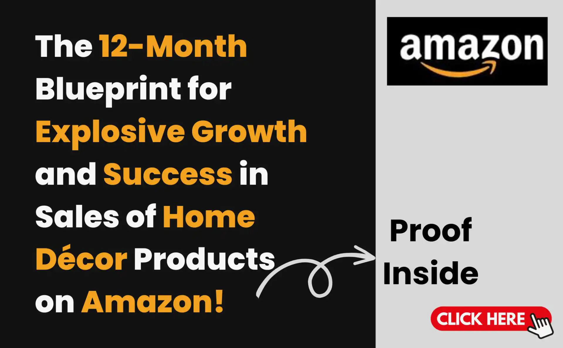 The 12-Month Blueprint for Explosive Growth and Success in Sales of Home Décor Products on Amazon!