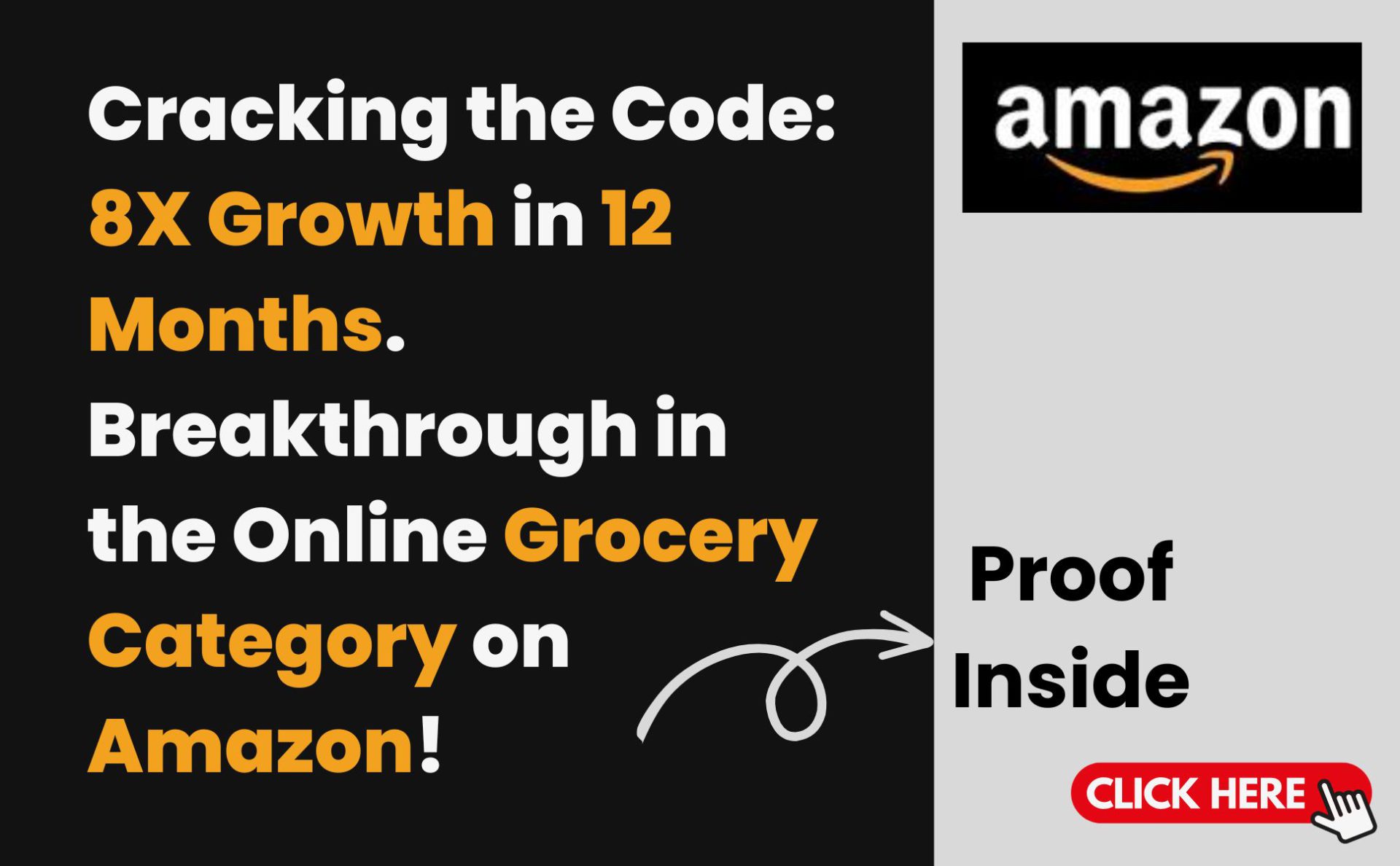 Cracking the Code: 8X Growth in 12 Months. Breakthrough in the Online Grocery Category on Amazon!