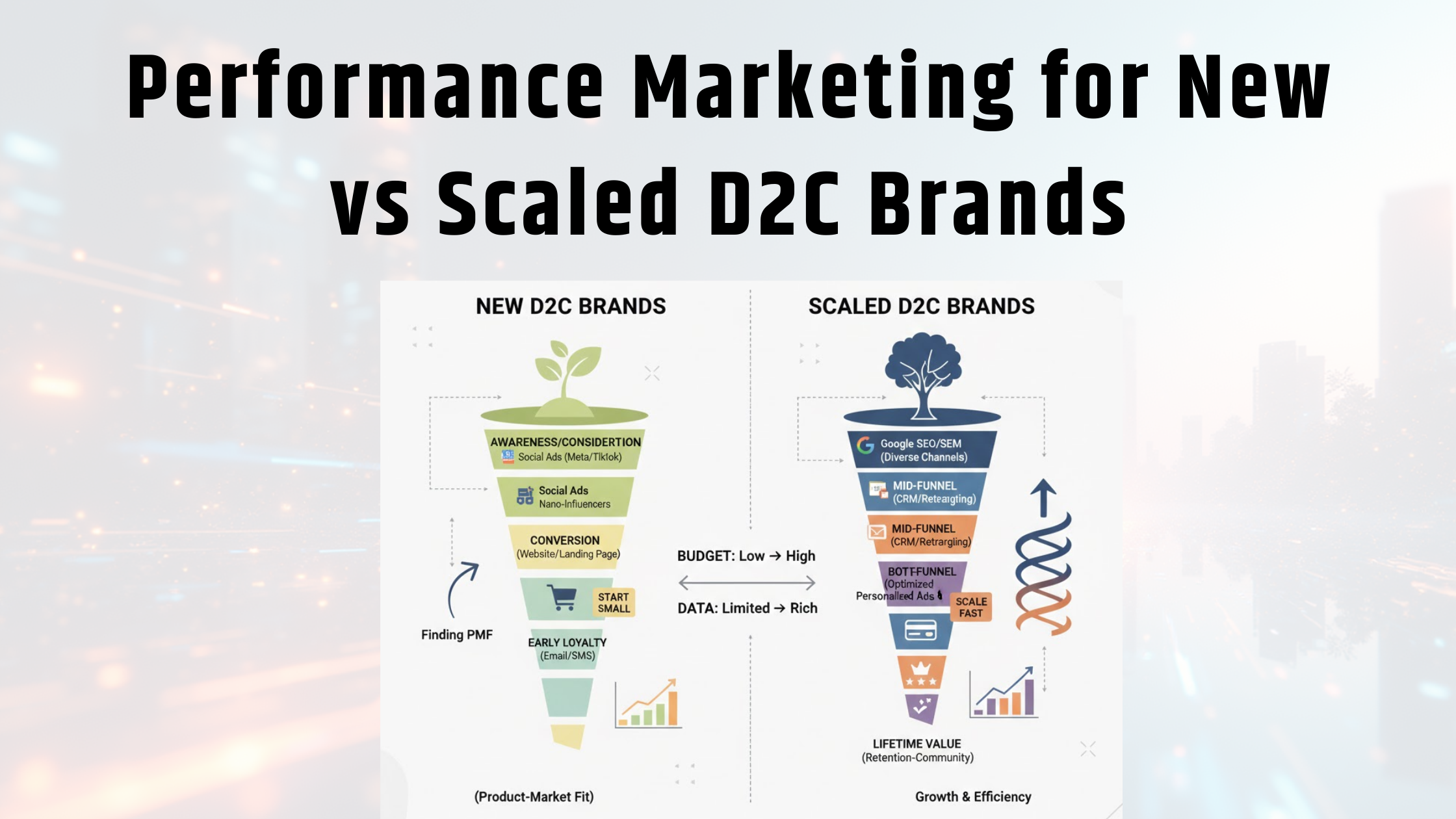 Performance Marketing for New vs Scaled D2C Brands