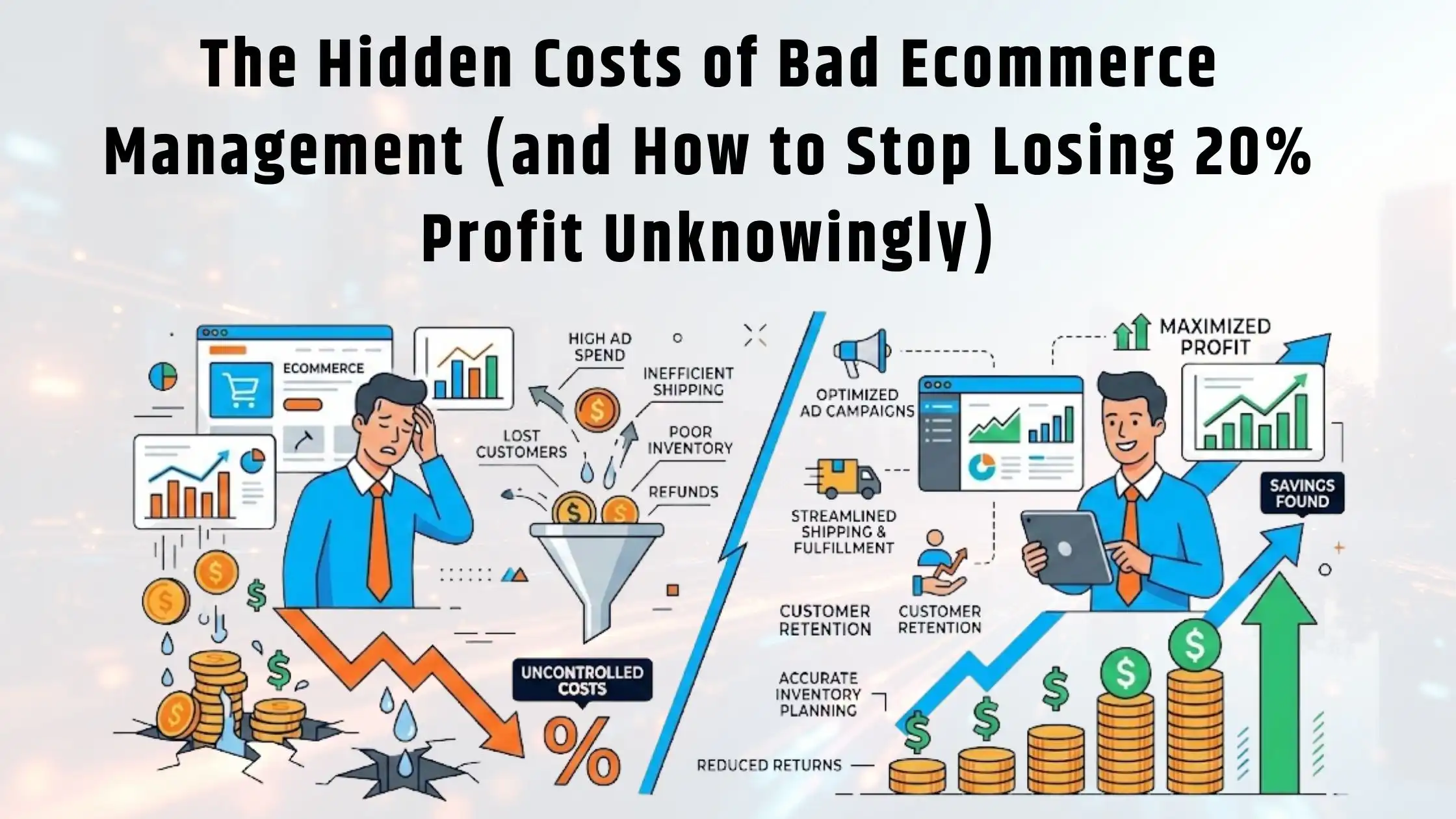 The Hidden Costs of Bad Ecommerce Management (and How to Stop Losing 20% Profit Unknowingly)