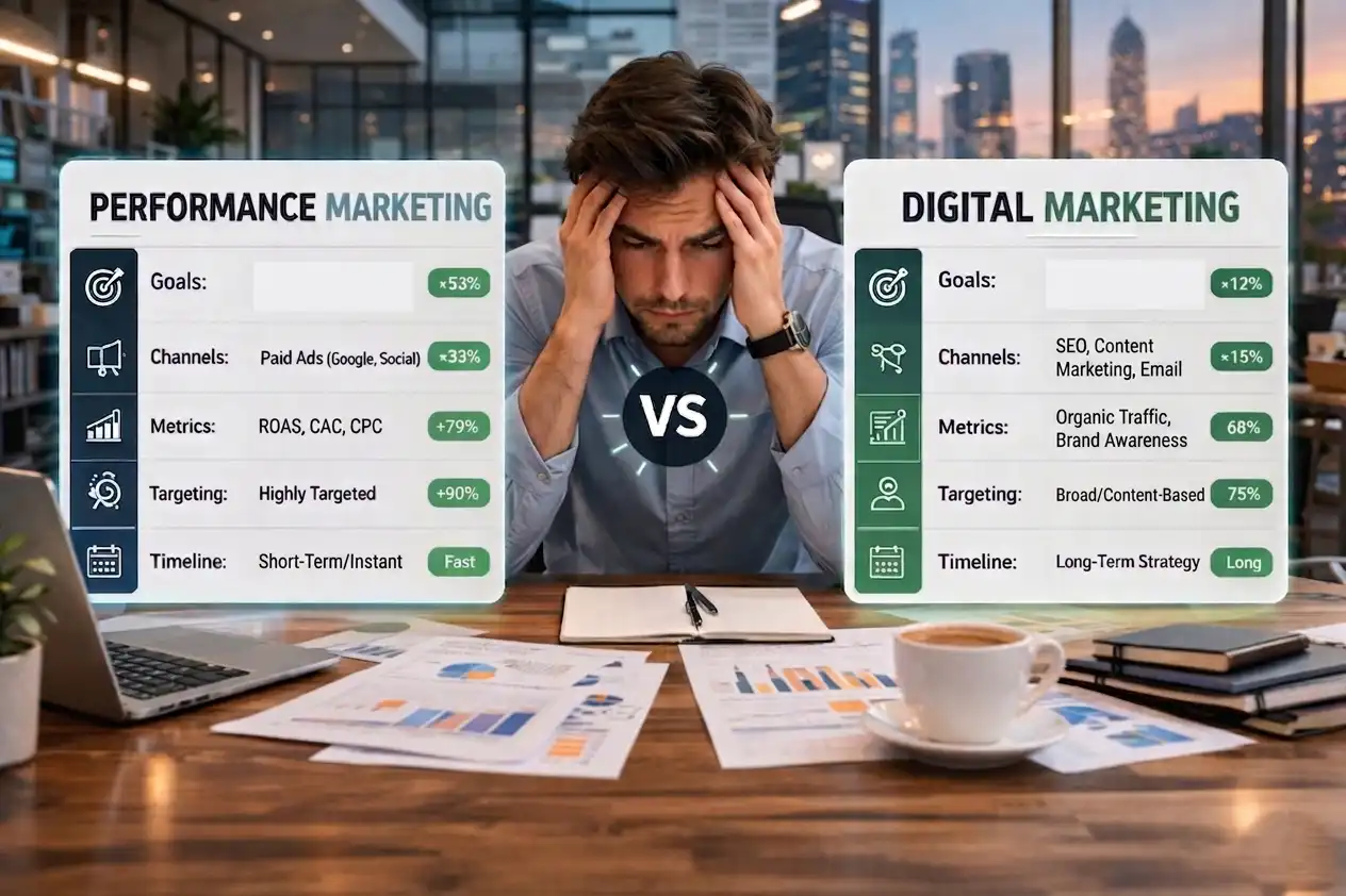 Performance Marketing vs Digital Marketing