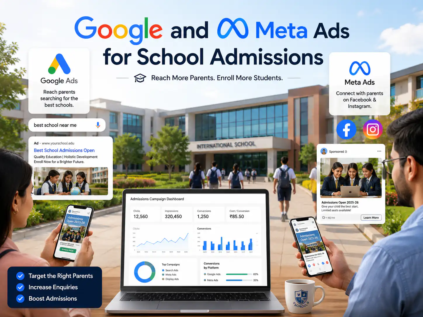 Google and Meta Ads for schools