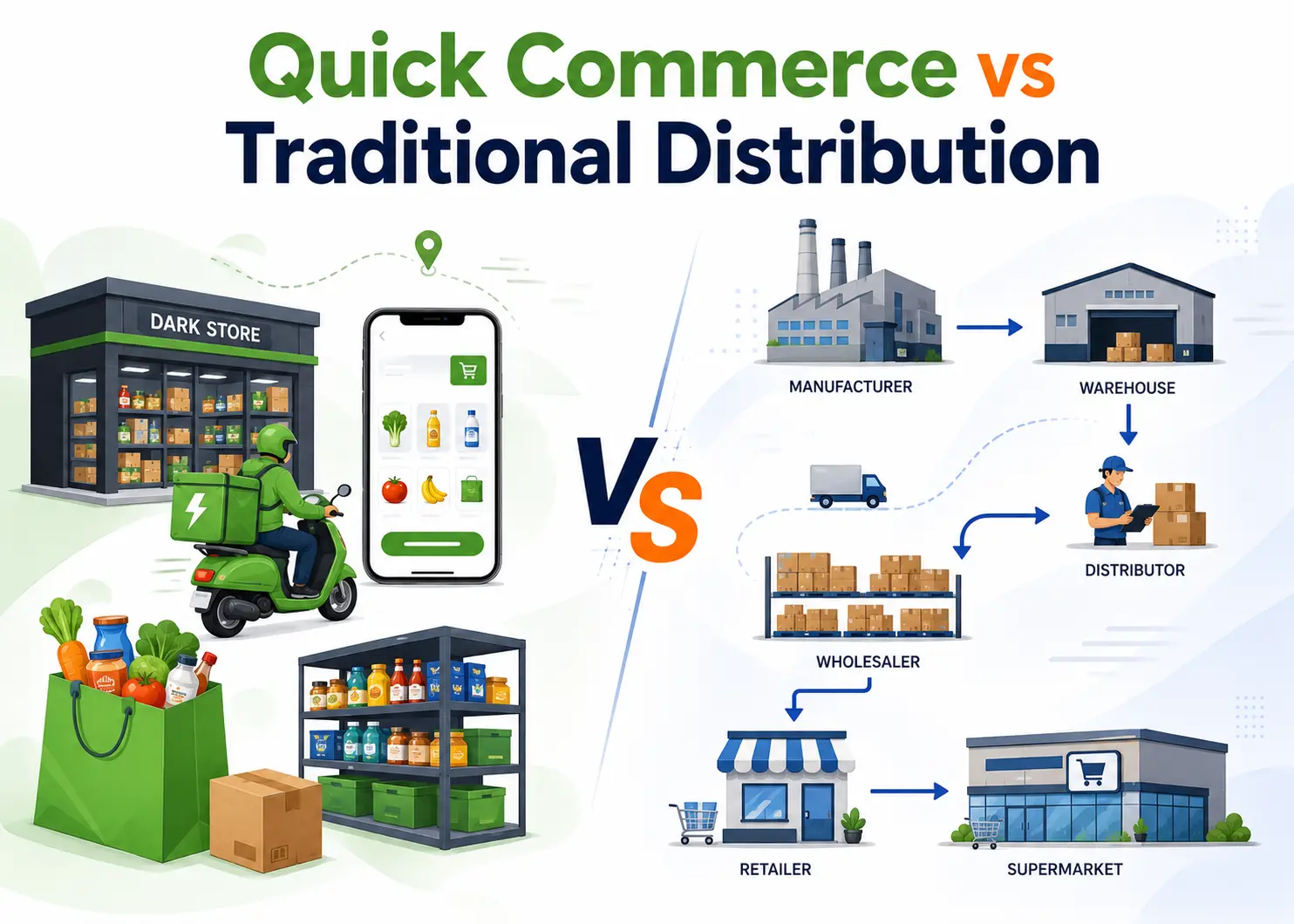 Quick Commerce Vs Traditional Distribution FMCG India