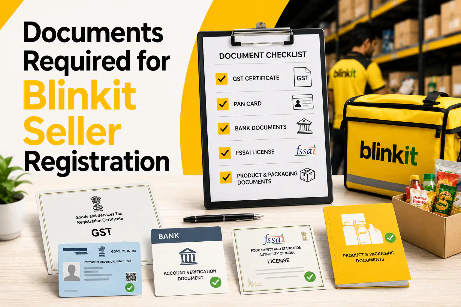 documents required for Blinkit seller registration