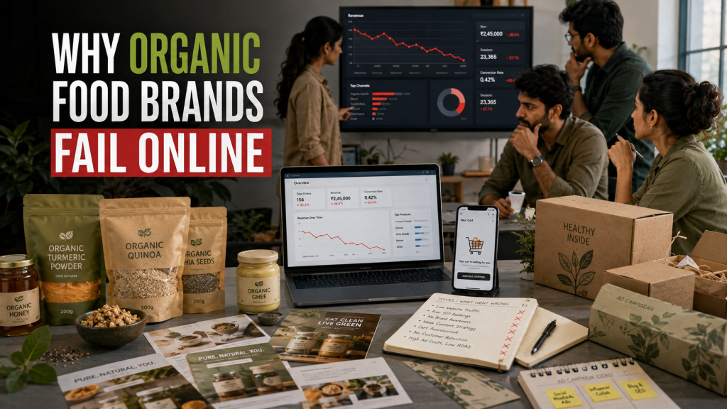 why organic food brands fail online