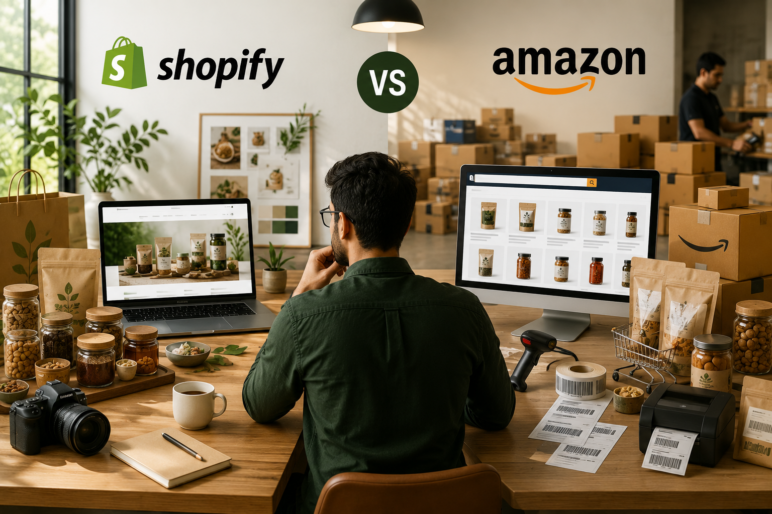 Shopify vs Amazon for Organic Food: Which Is Better for Your Brand in 2026?