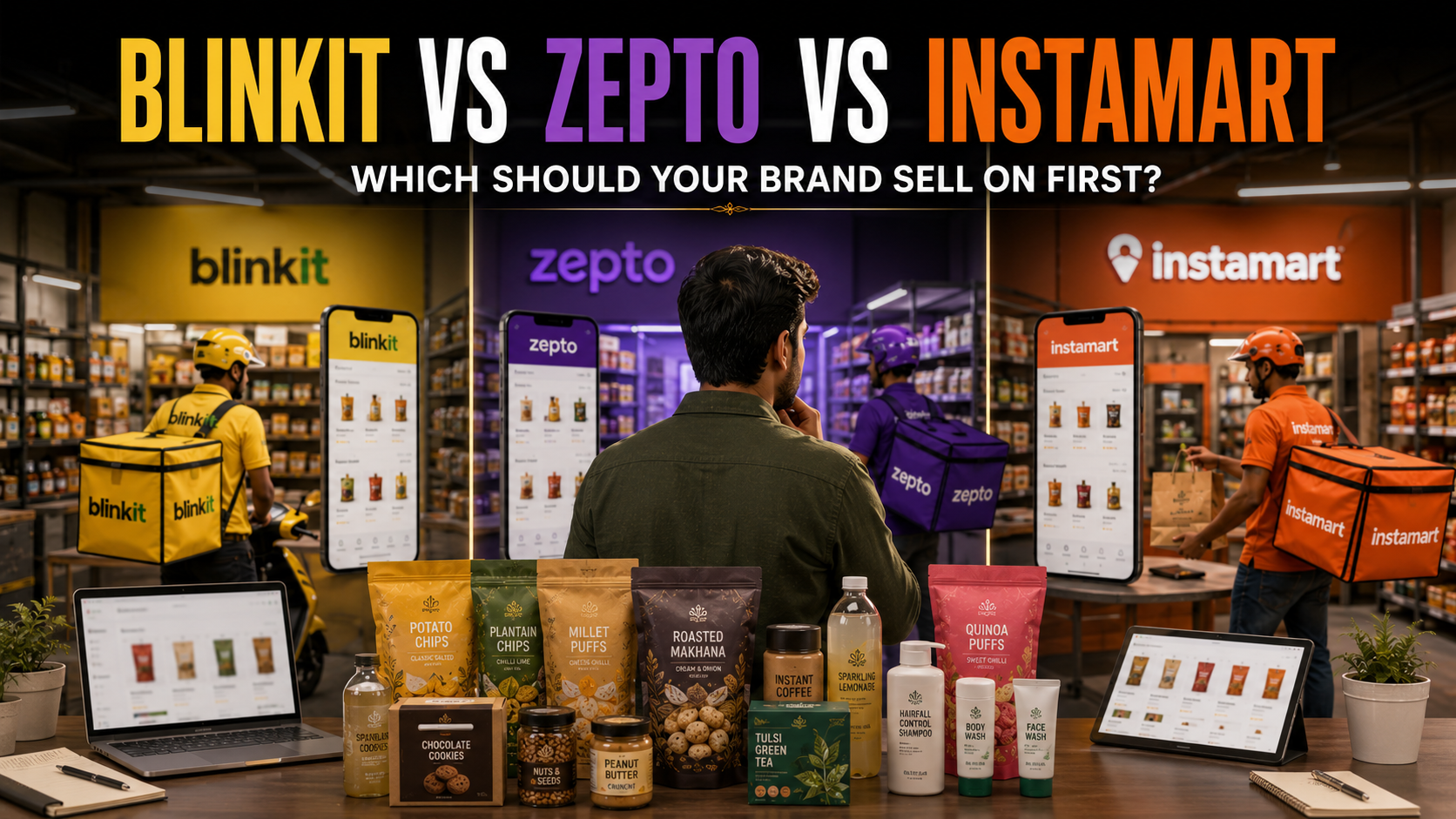 Blinkit vs Zepto vs Instamart: Which Should Your Brand Sell On First?