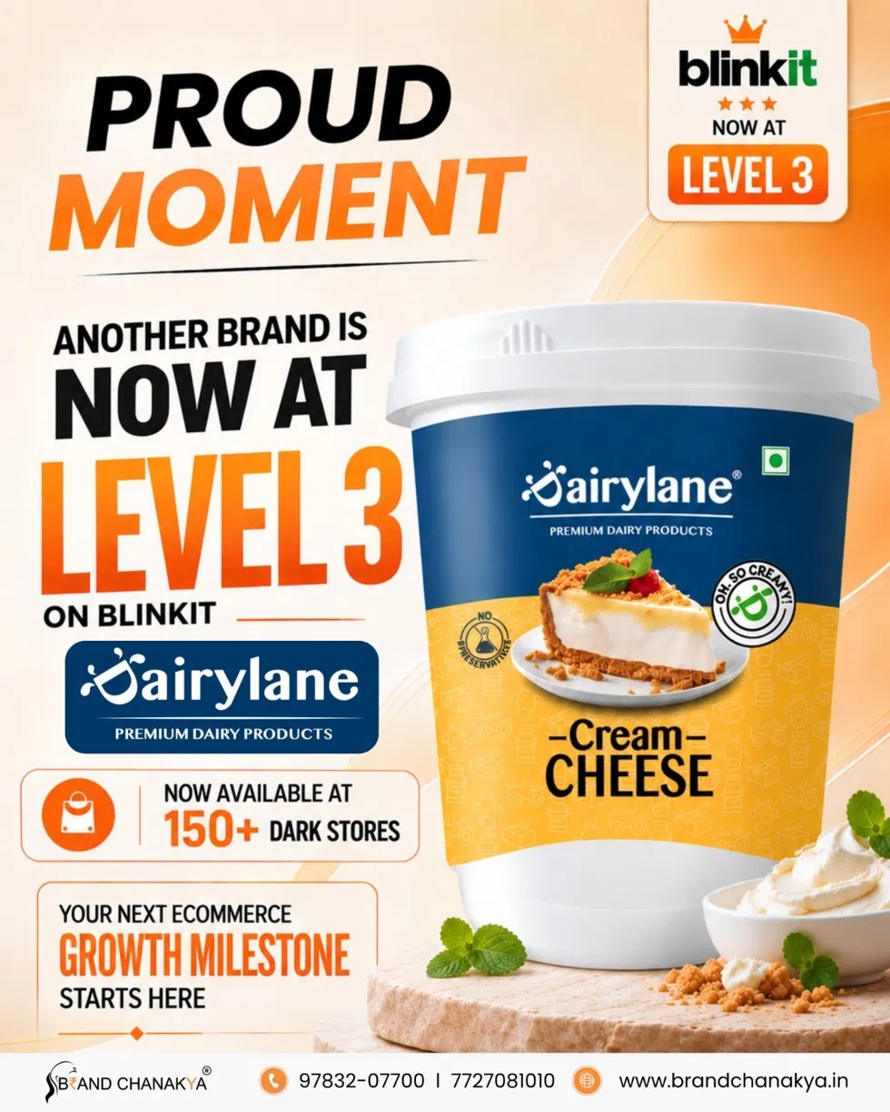 Dairylane premium cream cheese reaches Level 3 on Blinkit, now available at 150+ dark stores