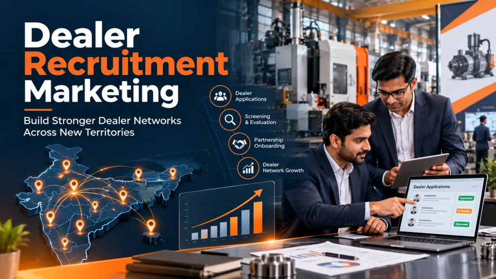 Dealer recruitment marketing strategy for industrial manufacturers to expand dealer and distributor networks