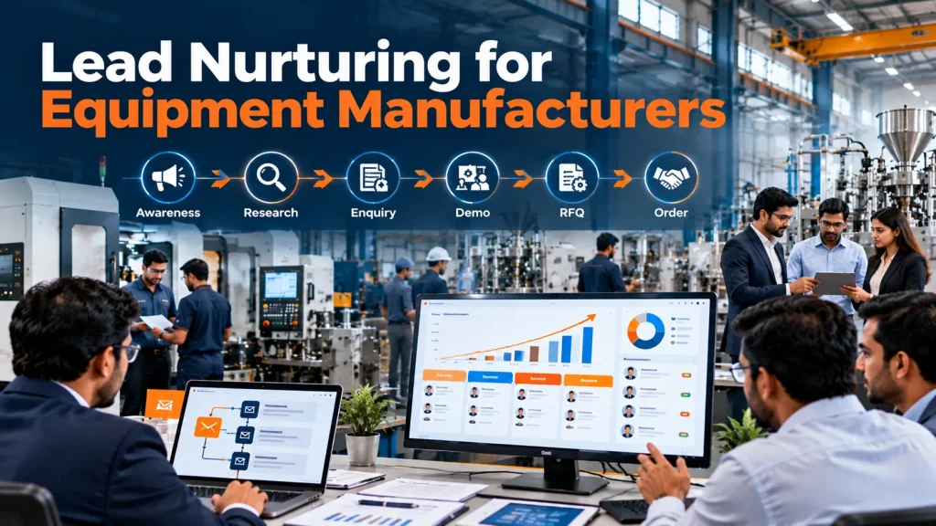 Lead Nurturing for Equipment Manufacturers using CRM, email marketing and lead scoring