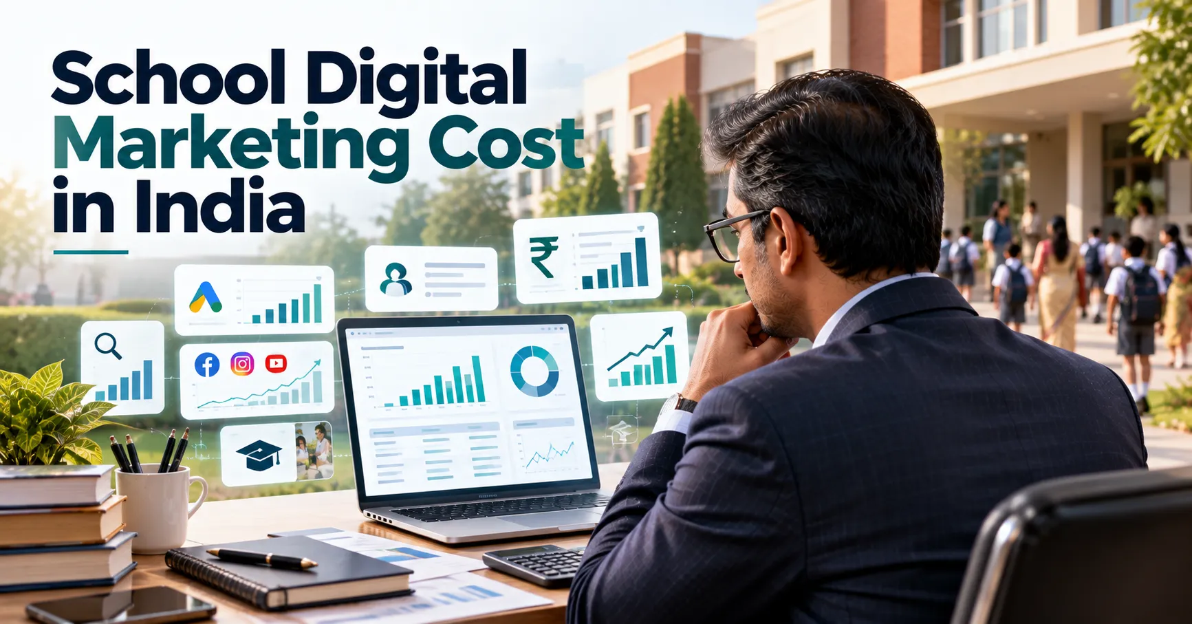 School Digital Marketing Cost in India with budget planning, SEO, Google Ads, social media marketing and admission growth strategies
