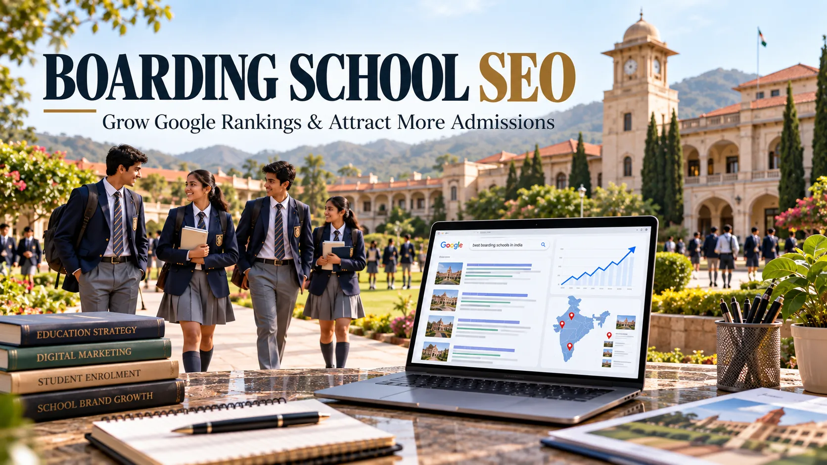 Boarding school SEO to improve Google rankings and attract admissions