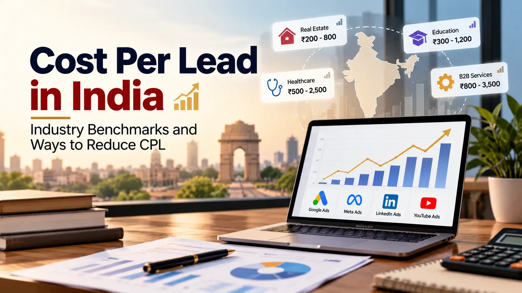 Cost Per Lead in India with industry benchmarks and digital advertising analytics