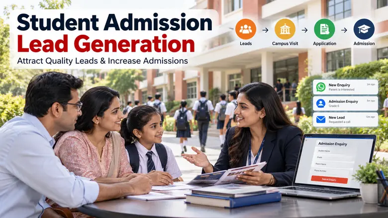 Student admission lead generation for attracting quality leads and increasing admissions